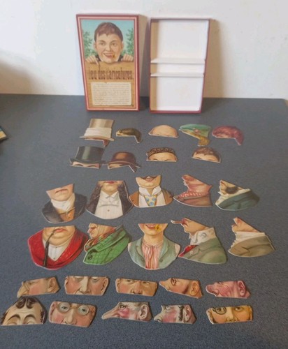 Vintage jeu des caricatures - des, /