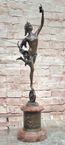 Bronze figure lady - bronze,