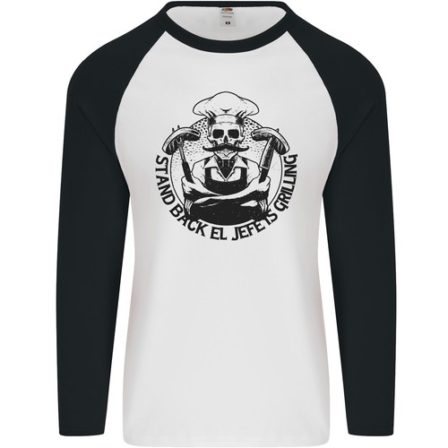 Shirt baseball hommes - t-shirt, l/s