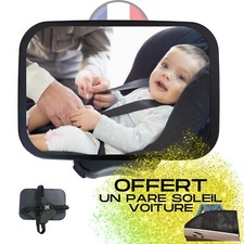 |NOREO®| Miroir, retroviseur bebe/enfant voiture grand angle, incassable