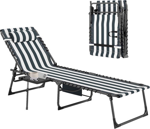 Outsunny folding chaise lounge - chaise,