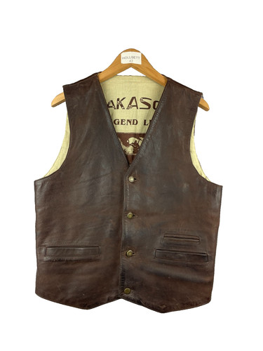 Akaso gilet homme marron - gilet,