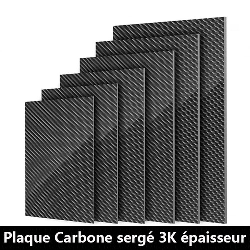 Plaque carbone sergé - plaque,
