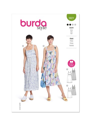 Burda 5821 chemise robe - 5821, patron