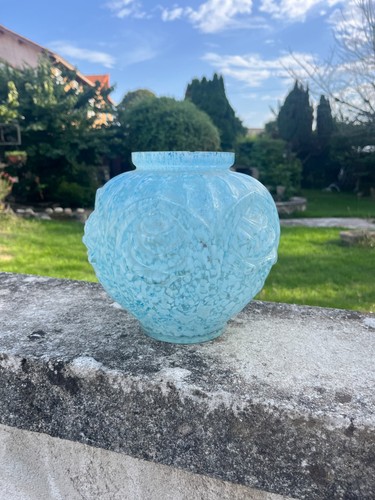 Vase boule art déco verre - art,
