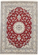 Handmade Indo-Nain Wool Rug