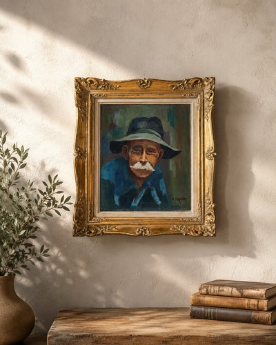 Huile sur toile - , marcel