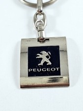 KEYRING - PEUGEOT 2010s - painted metal logo, garage - 207 307 308 407 408 508