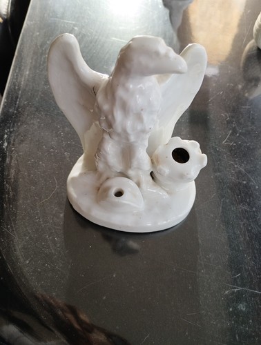 Encrier porcelaine aigle - porcelaine.,