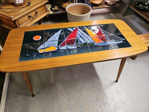 Table basse céramique vintage - table,