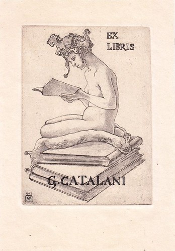 Exlibris livre art - livre, radierung