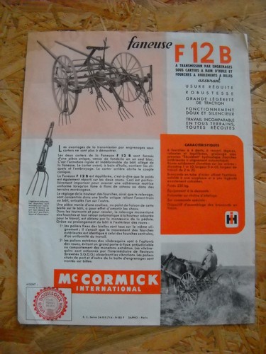 Catalogue brochure faneuse - catalogue/brochure,