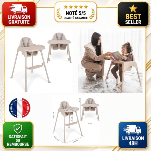 Kikkaboo chaise haute bébé - kikkaboo,
