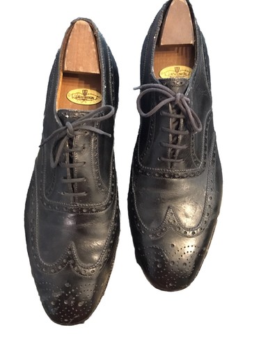 Authentique derbies cuir noir - derbies,