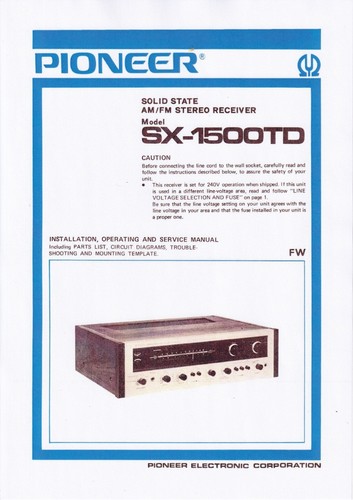 Manuel service pour pioneer - de,