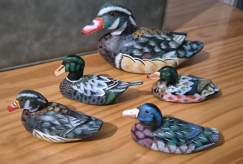Lot canards en bois - 5,