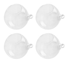  4 PCS Vase Mural En Verre De