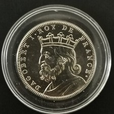 MEDAILLE 34mm DAGOBERT I ROY DE FRANCE / CUPRONICKEL