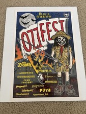Ozzfest 1999 Concert Poster Black Sabbath Slipknot Rob Zombie Primus Deftones