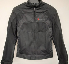 Dainese Superleggera Motorcycle Riding Jacket Armor Black Mesh Full Zip 46