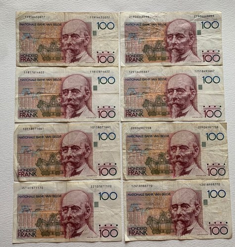 Billets 100 belge - 8,