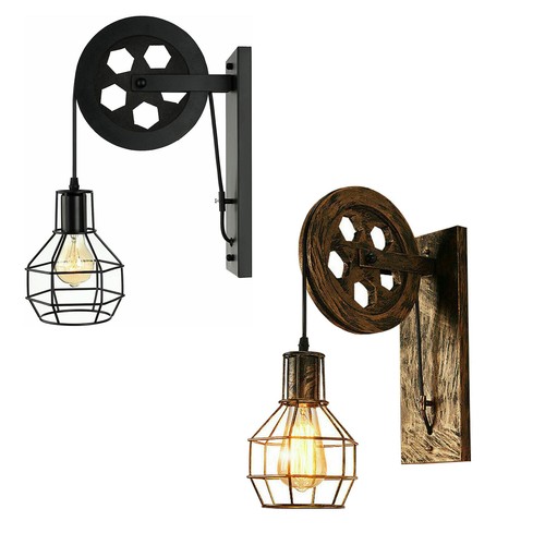 Lampe mur roue de - de,