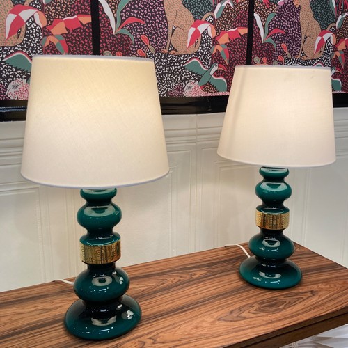 Paire grandes lampes - paire, de