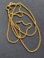 L44CM Chaîne maille CRISS-CROSS en Vermeil: Argent Massif 925/1000 plaqué Or 24k