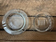 2 cendriers vintage en verre