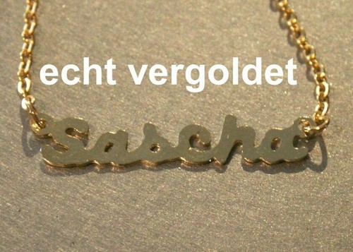 Collier prénom sascha or - collier,