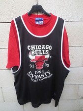 Maillot basket t-shirt CHICAGO BULLS vintage STARTER NBA Dynasty World Champions