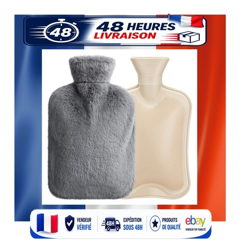 Bouillotte eau chaude - 2l, avec