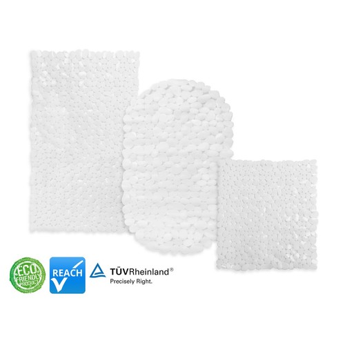 Badewannematte bulle blanc - badewannematte,