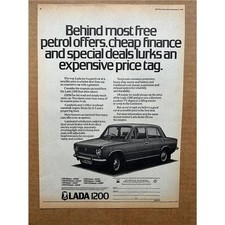 LADA 1200 MEMORABILIA Original motoring press advert from 1978 - these vintage a