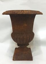 MEDICIS VASE CAST IRON PATINA RUST DECO HOME & GARDEN 23 CM 