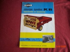 ANCIENNE  BROCHURE  PUBLICITAIRE  REMORQUE  EPANDEUR  KUHN  KB