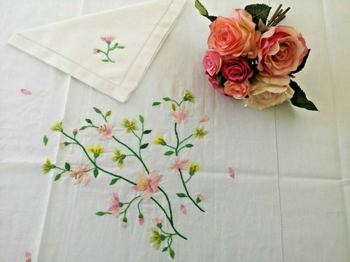 Nappe table x12 mixte lin - nappe,