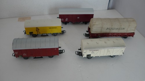 Marklin cinq wagons - ho,