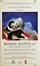 Roger Somville 1998 Clermont-Ferrand Exhibition Poster - Chamalières