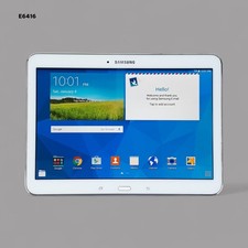 Samsung Galaxy Tab 4 SM-T530NU - 16GB Wi-Fi 10.1" White Tablet Working E6416