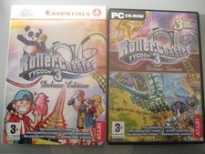 PC cd rom/ROLLER COASTER TYCOON 3/deluxe edition/jeu complet/VF/TBE