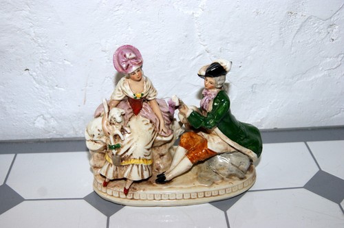 Couple galant bergère - couple,