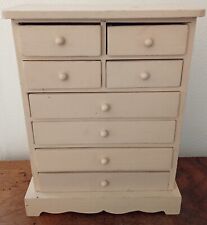 Vintage: meuble de poupée rétro 8 tiroirs 28x22x11 cm Commode, Semainier...  C51