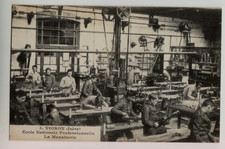 France CPA Social History - VOIRON Ecole professionnelle La Menuiserie Postcard