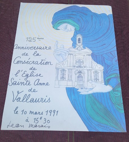Jean marais affiche eglise ste - jean,