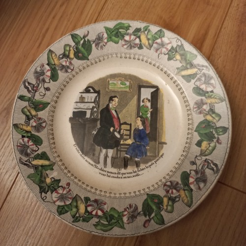Assiette faience creil - faience,