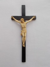 OLD CRUCIFIX CROSS CHRIST FOLK ART ANTIQUE FRENCH CROSS
