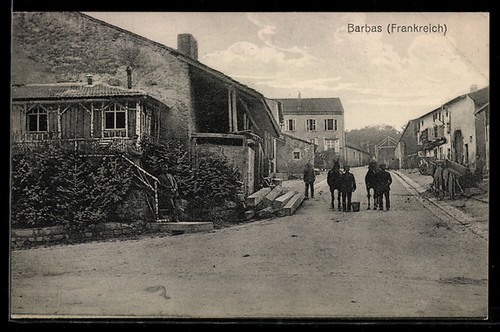 Cpa barbas dorfstrasse avec - dorfstrasse,