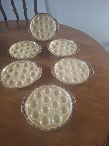Six assiettes escargots - assiettes,