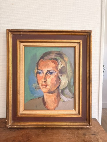 Ancien peinture huile panneau - ancien,